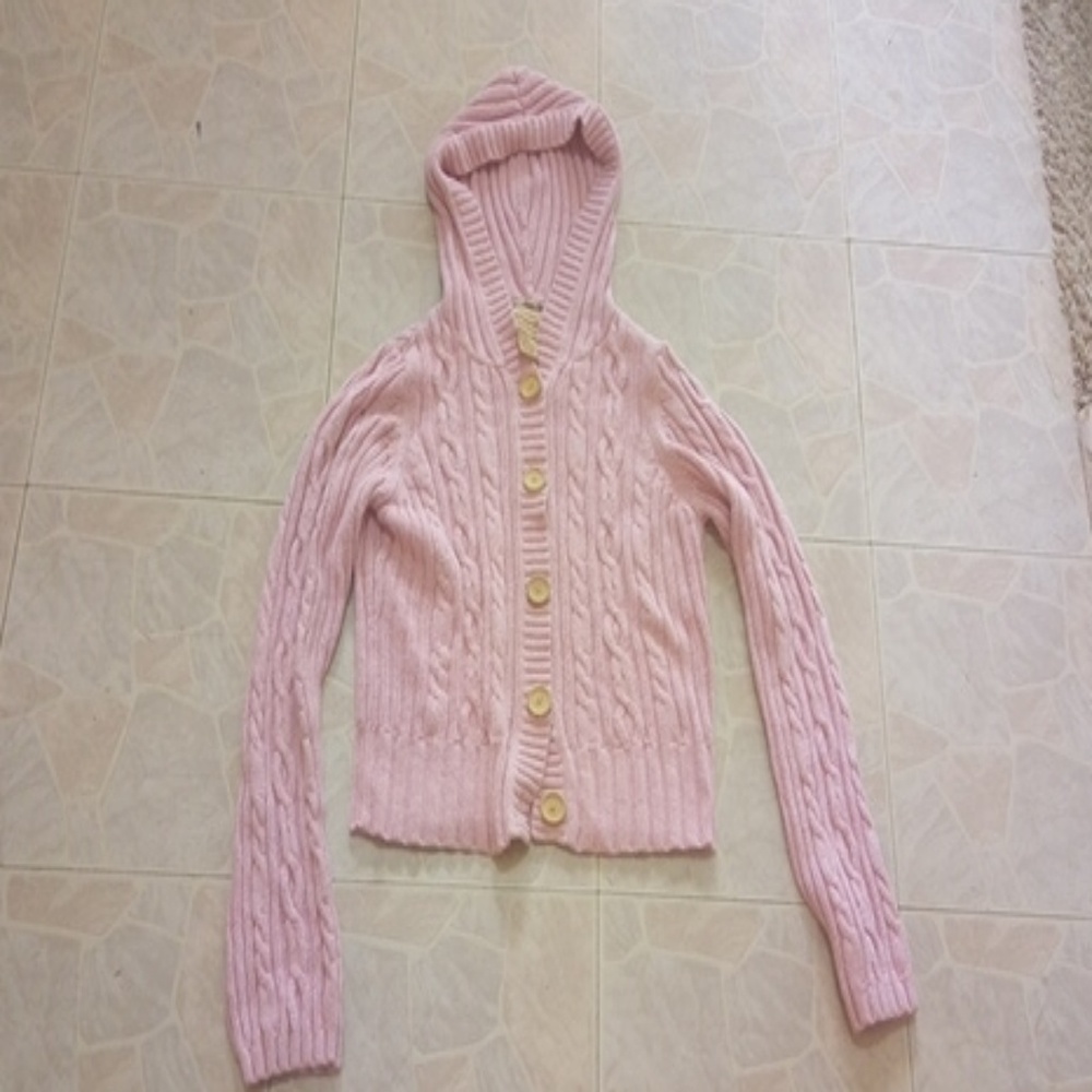 Cropped Blush sweater hoodie